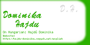 dominika hajdu business card
